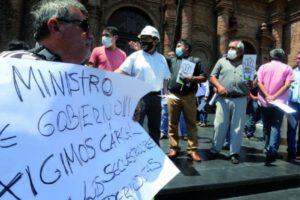 Protesta contra la impunidad por el secuestro de periodistas en Guarayos