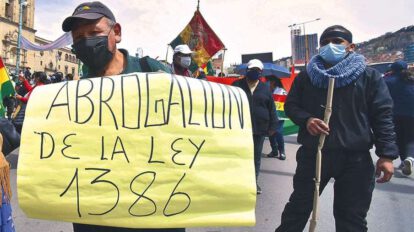 paro indefinido contra la Ley 1386