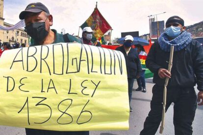 paro indefinido contra la Ley 1386