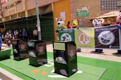 Instalan primer sistema de contenedores soterrados en Oruro