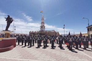 iza de la Bandera de 1851 en el Faro del Conchupata