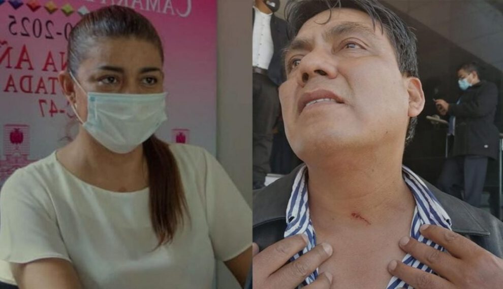 Agresiones en la Asamblea Legislativa entre Héctor Arce y Tatiana Áñez