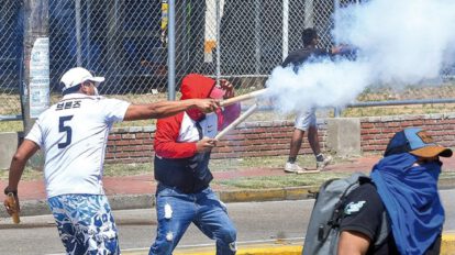 Enfrentamientos durante el paro nacional en Bolivia