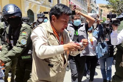 Libertad de prensa en Oruro tras represión policial