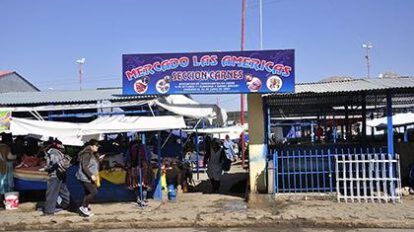 Mercado Las Américas en la zona Sur de Oruro