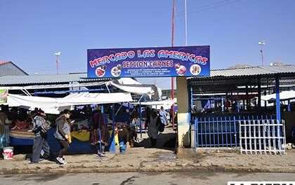 Mercado Las Américas en la zona Sur de Oruro