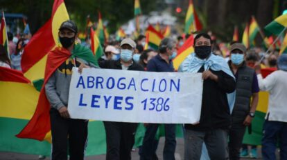 Ciudadanía cochabambina exigen la abrogación de Ley 1386