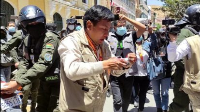 Agresiones de la Policía hacia el STPO en Oruro