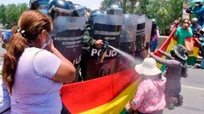 Uso desproporcional de la fuerza por la Policía en bloqueos de Santa Cruz