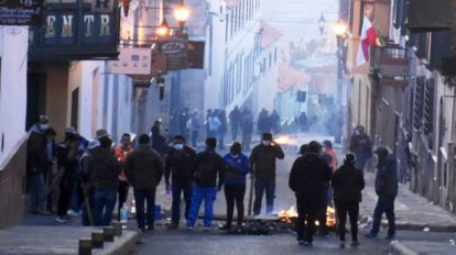 Enfrentamientos en Potosí