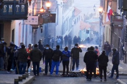 Enfrentamientos en Potosí
