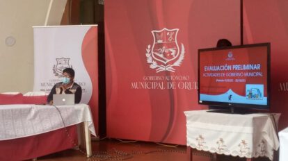 Presentación de informe de la EMAO por Andrés Aruquipa