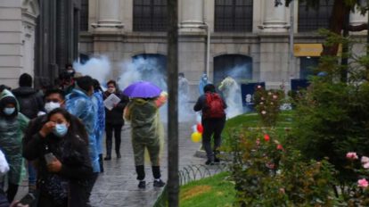 Disturbios en la Asamblea de la Paceñidad