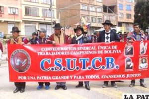 Confederación de campesinos anuncia marcha hacia La Paz en apoyo al gobierno de Luis Arce