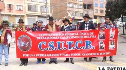 Confederación de campesinos anuncia marcha hacia La Paz en apoyo al gobierno de Luis Arce