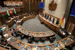 Sesión en el Senado para abrogar Ley 1386