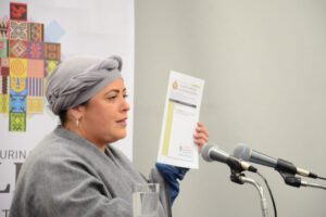 Ministra de Gobierno, Maria Nela Prada, anunció la promulgación de la Ley 1409 que abroga la Ley 1386