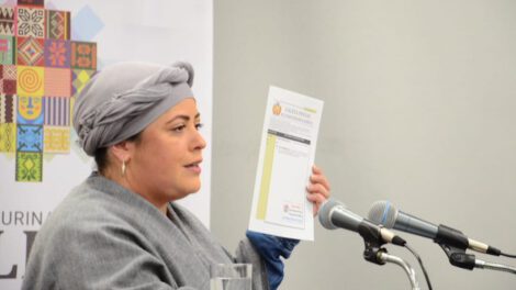 Ministra de Gobierno, Maria Nela Prada, anunció la promulgación de la Ley 1409 que abroga la Ley 1386