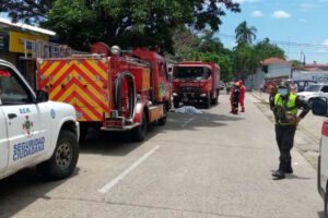 Explosión por fuga de gas en una pizzería en Santa Cruz