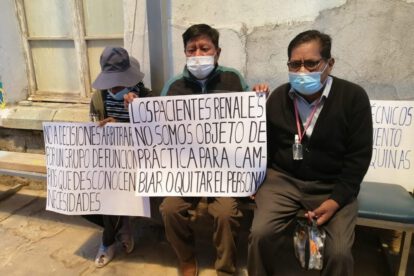 Pacientes de hemodiálisis exigen atención a sus demandas