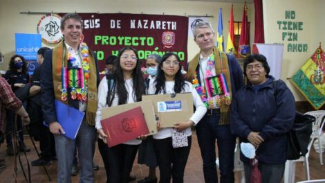 Estudiantes galardonadas por el Concurso Juvenil del Agua