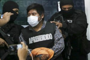 Heber Sixto Canaza presentado por la Policía en el caso Las Londras