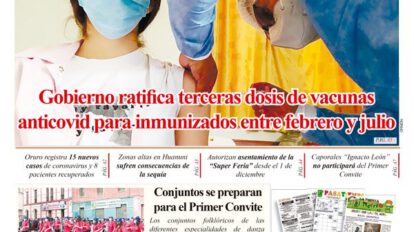 Edición impresa La Patria del 29 de noviembre de 2021