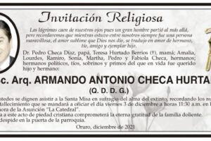 Obituario de Armando Antonio Checa Hurtado