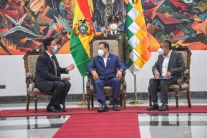 Embajadores presentan cartas credenciales al Presidente Arce