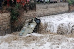 Accidente de vehículo militar en La Paz
