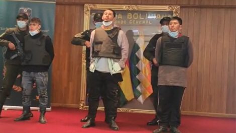Recaptura de reos en el Ministerio de Gobierno