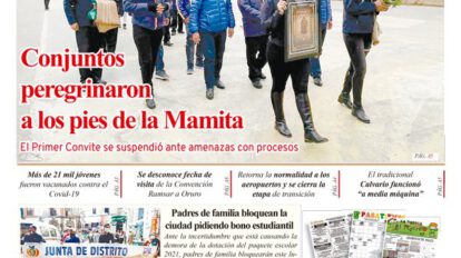 Edición impresa del periódico La Patria