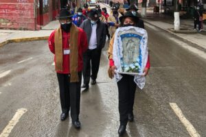 Morenada Zona Norte renueva su fe ante la Virgen del Socavón