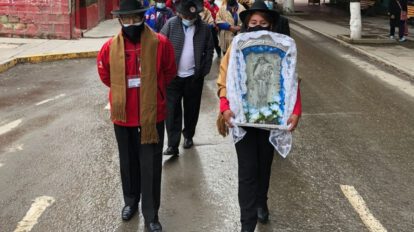 Morenada Zona Norte renueva su fe ante la Virgen del Socavón