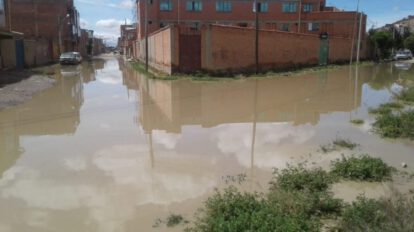 Inundaciones en Oruro durante la temporada de lluvias
