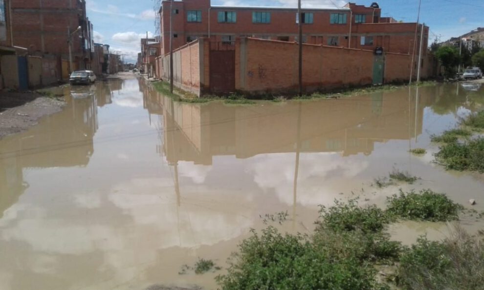 Inundaciones en Oruro durante la temporada de lluvias