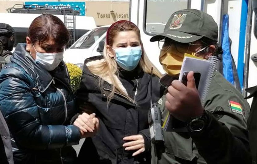 Jeanine Añez detenida por el caso golpe I