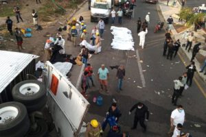 Accidente de migrantes en México