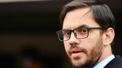 Marco Pumari en audiencia cautelar en Potosí