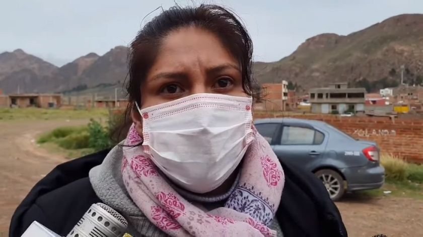 María Isabel Cusi en vigilia por Marco Pumari