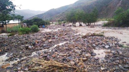 Pérdidas agrícolas en Arque por riada