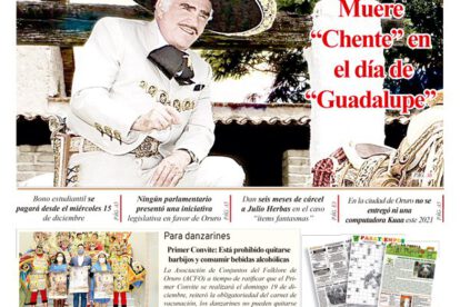 Edición impresa La Patria del 13 de diciembre de 2021