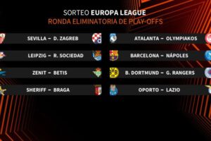 Las llaves de los playoffs de la Europa Ligue