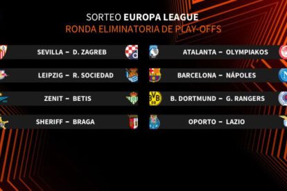 Las llaves de los playoffs de la Europa Ligue