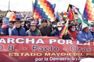 Marcha por la Patria en defensa del Gobierno de Luis Arce Catacora