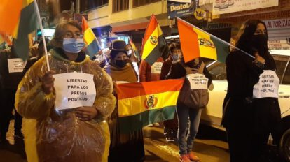 Bloque de Unidad marcha por la libertad de perseguidos políticos