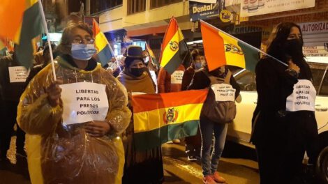 Bloque de Unidad marcha por la libertad de perseguidos políticos