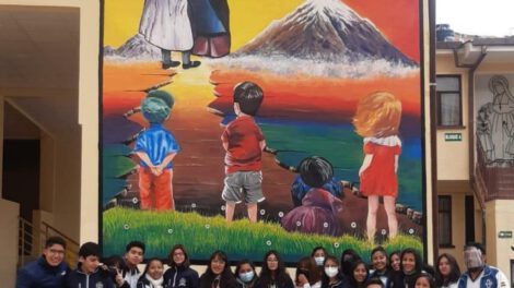 Mural artístico Colegio Santa María Magdalena Postel