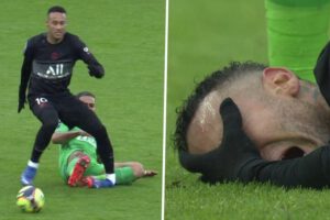 Neymar en su recuperación para el partido ante el Real Madrid