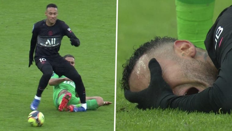 Neymar en su recuperación para el partido ante el Real Madrid